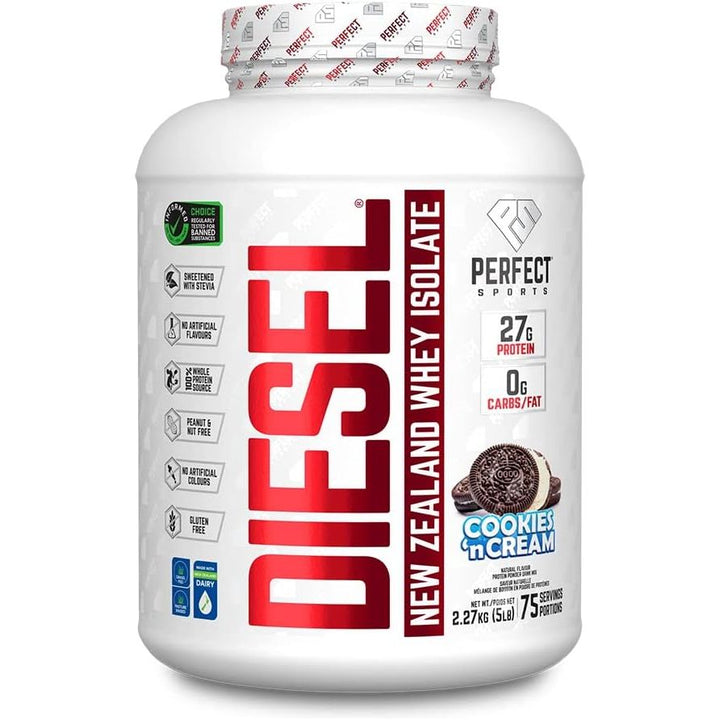 Perfect Sports DIESEL New Zealand Whey Protein Isolate 5lb | Anthem Supplements Canada