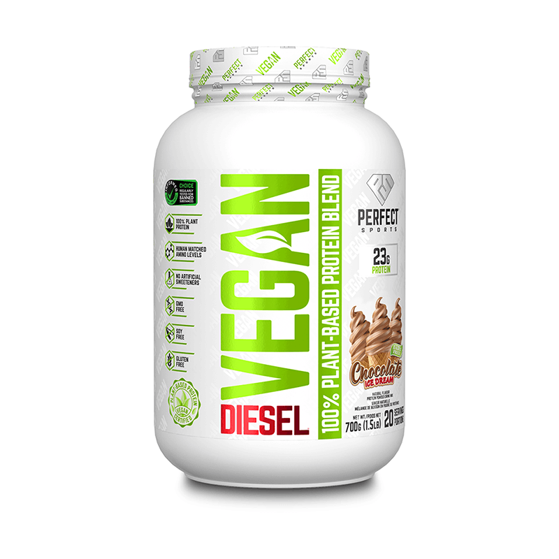 Perfect Sports DIESEL Vegan 100% Plant - Based Protein Powder 700g | Anthem Supplements Canada