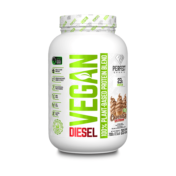 Perfect Sports DIESEL Vegan 100% Plant - Based Protein Powder 700g | Anthem Supplements Canada