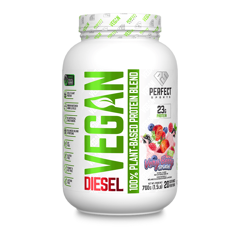 Perfect Sports DIESEL Vegan 100% Plant - Based Protein Powder 700g | Anthem Supplements Canada