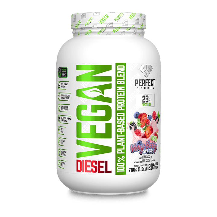 Perfect Sports DIESEL Vegan 100% Plant - Based Protein Powder 700g | Anthem Supplements Canada