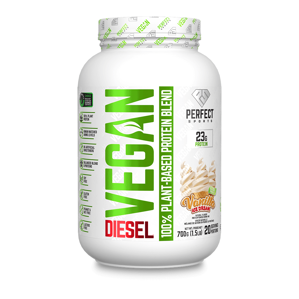 Perfect Sports DIESEL Vegan 100% Plant - Based Protein Powder 700g | Anthem Supplements Canada