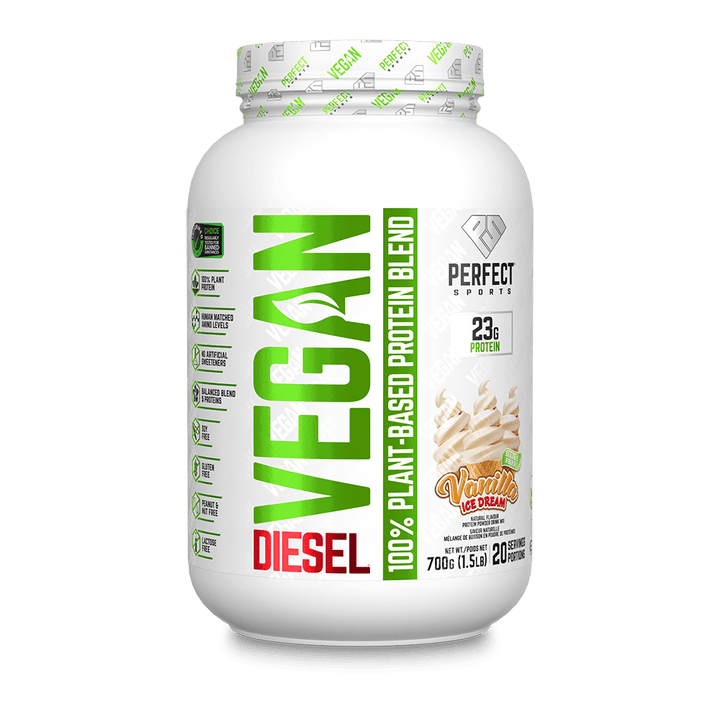 Perfect Sports DIESEL Vegan 100% Plant - Based Protein Powder 700g | Anthem Supplements Canada