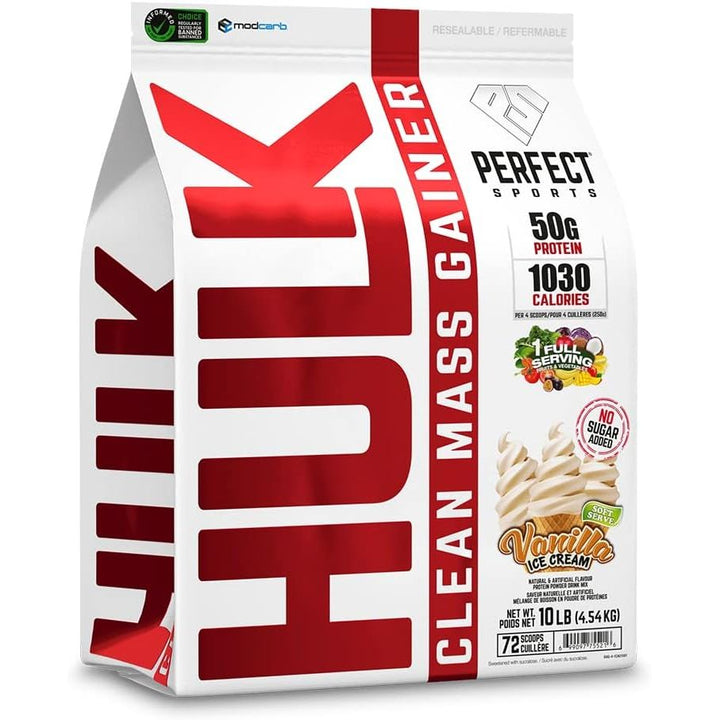 Perfect Sports HULK Clean Mass Gainer 10lb | Anthem Supplements Canada