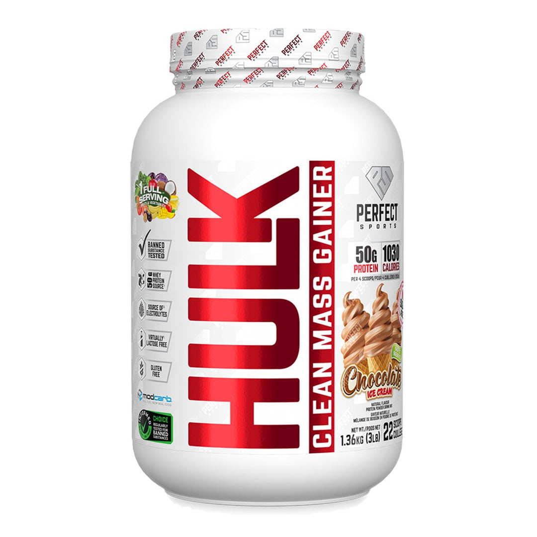 Perfect Sports HULK Clean Mass Gainer 3lb | Anthem Supplements Canada