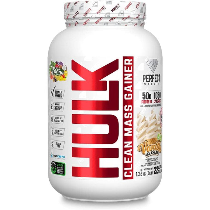 Perfect Sports HULK Clean Mass Gainer 3lb | Anthem Supplements Canada