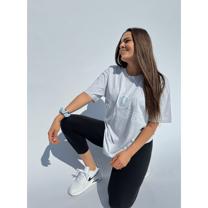 Property Of Team BOSS Tee (faded blue print) Large | Anthem Supplements Canada