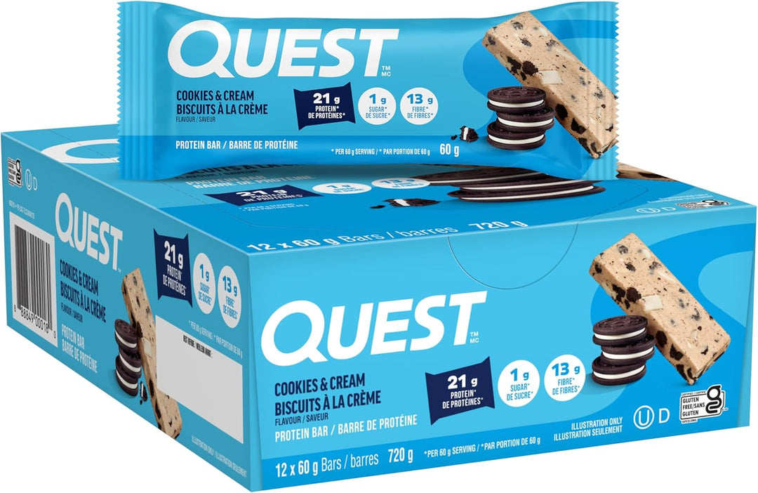 Quest Bar Cookies & Cream | Anthem Supplements Canada