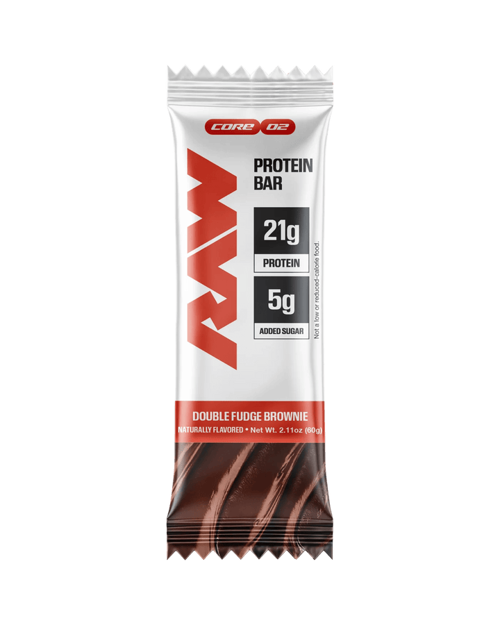 Raw Nutrition Protein Bar Double Fudge Brownie | Anthem Supplements Canada