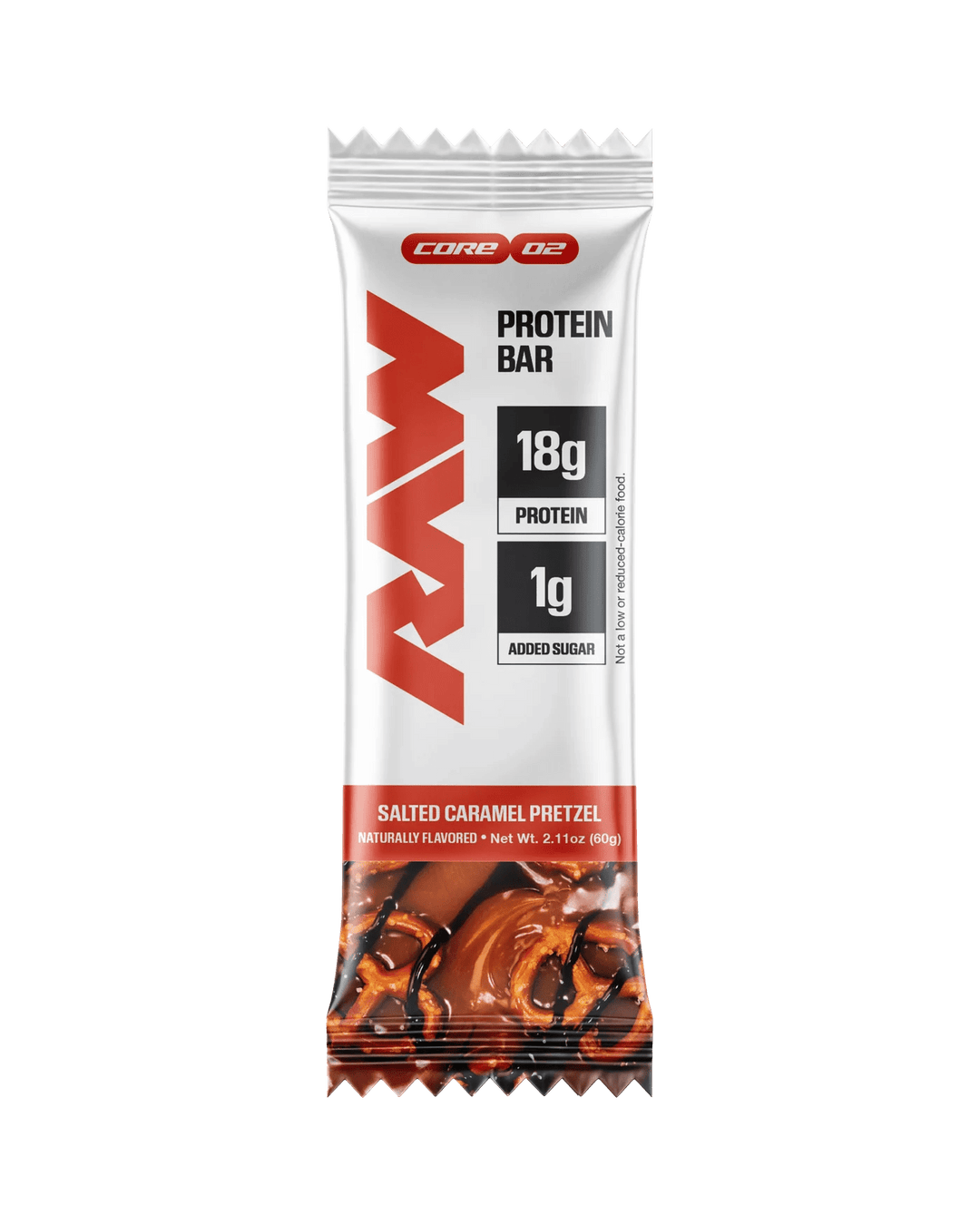 Raw Nutrition Protein Bar Salted Caramel Pretzel | Anthem Supplements Canada