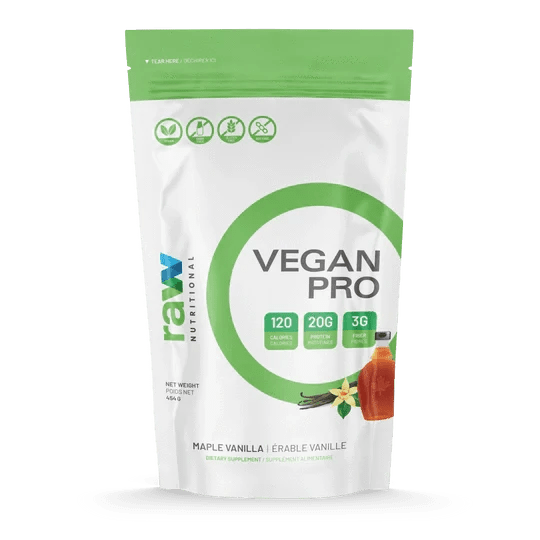 Raw Nutritional Vegan Pro Maple Vanilla | Anthem Supplements Canada