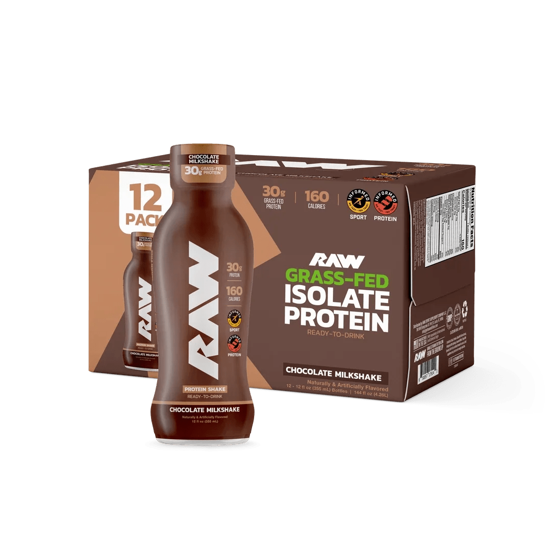 Raw Protein Shake RTD Chocolate Milkshake | Anthem Supplements Canada