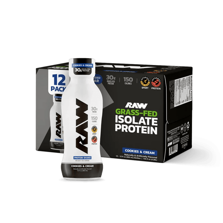Raw Protein Shake RTD Cookies & Cream | Anthem Supplements Canada