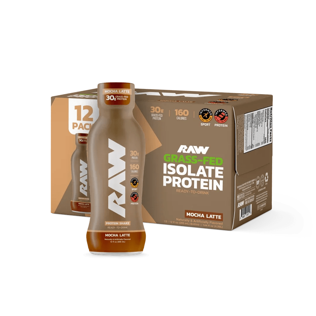 Raw Protein Shake RTD Mocha Latte | Anthem Supplements Canada