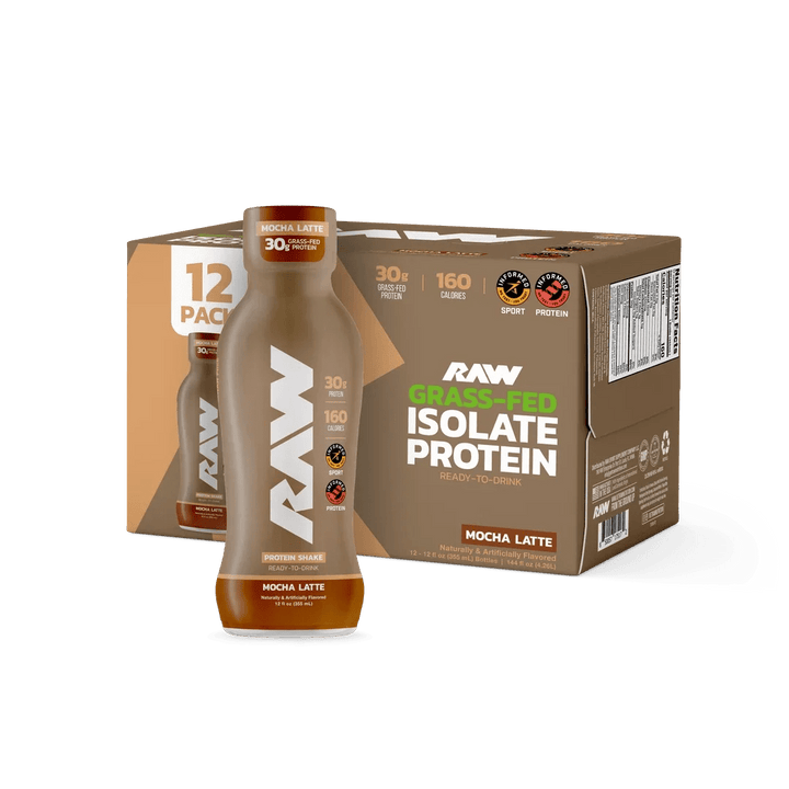 Raw Protein Shake RTD Mocha Latte | Anthem Supplements Canada