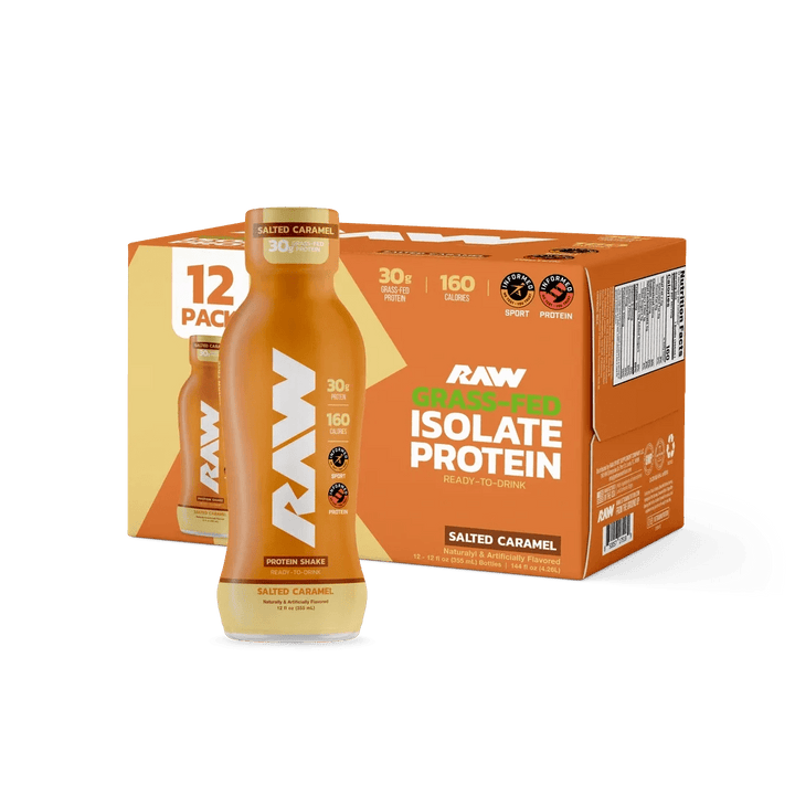 Raw Protein Shake RTD Salted Caramel | Anthem Supplements Canada