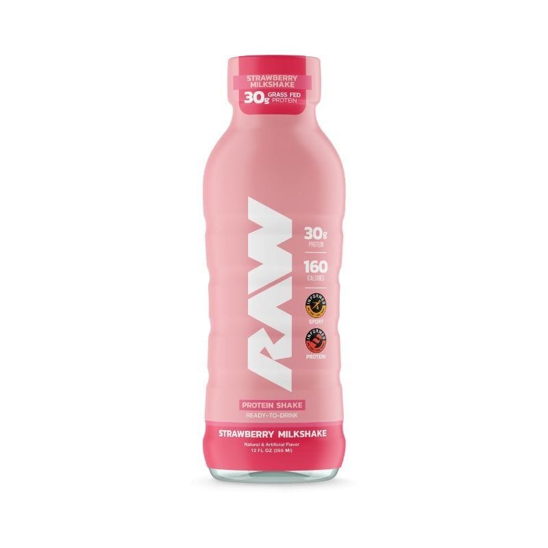 Raw Protein Shake RTD Strawberry | Anthem Supplements Canada