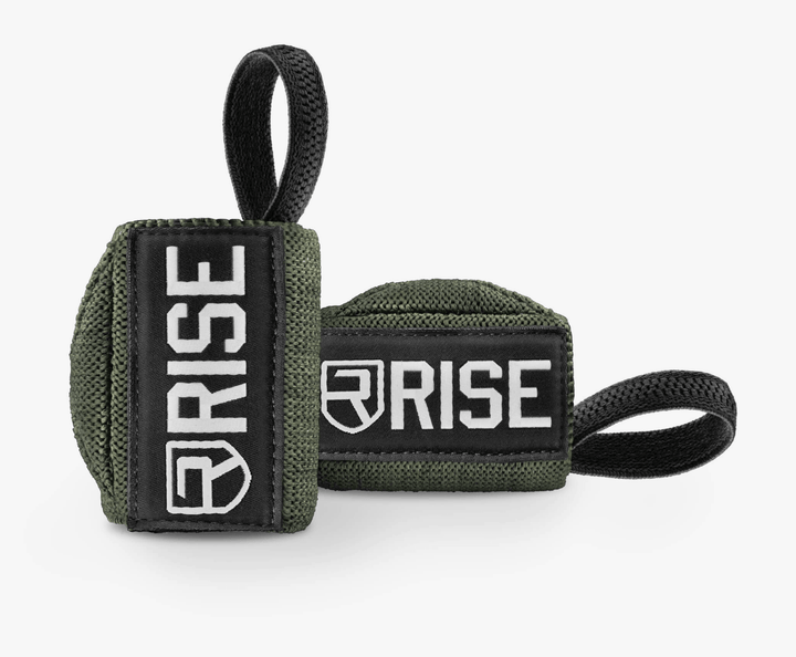 Rise 18" Wrist Wraps Army Green | Anthem Supplements Canada