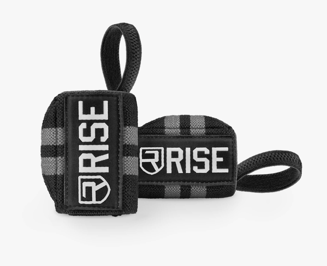 Rise 18" Wrist Wraps Onyx | Anthem Supplements Canada