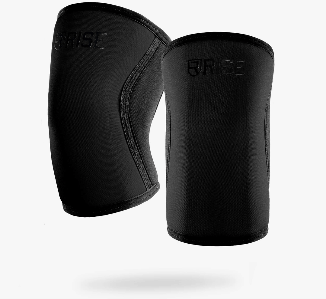 Rise 7mm Knee Sleeves Black | Anthem Supplements Canada