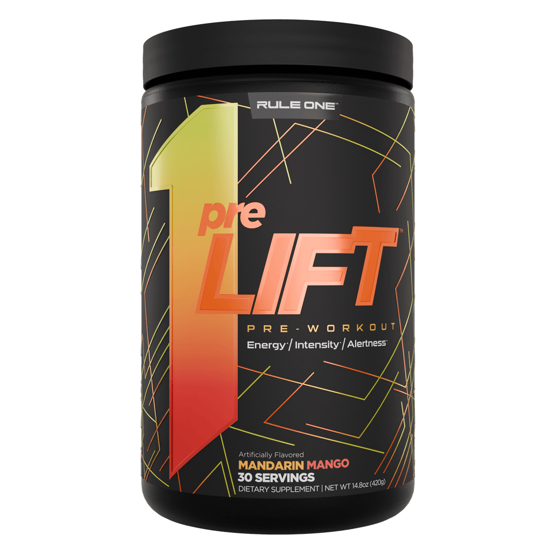 Rule One R1 PreLIFT Mandarin Mango | Anthem Supplements Canada