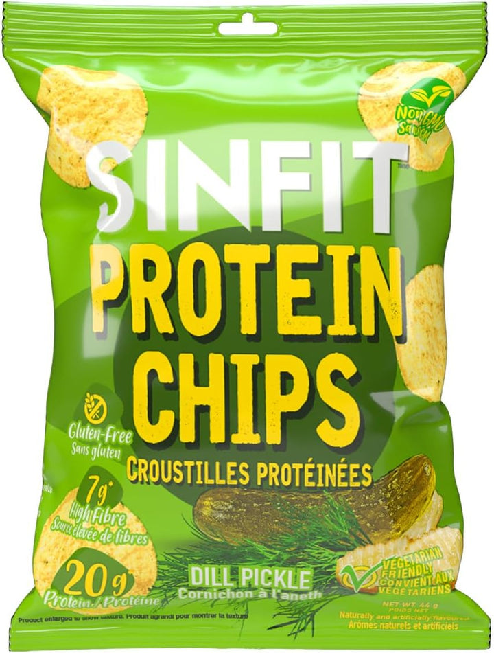 SinFit Protein Chips Dill Pickle | Anthem Supplements Canada