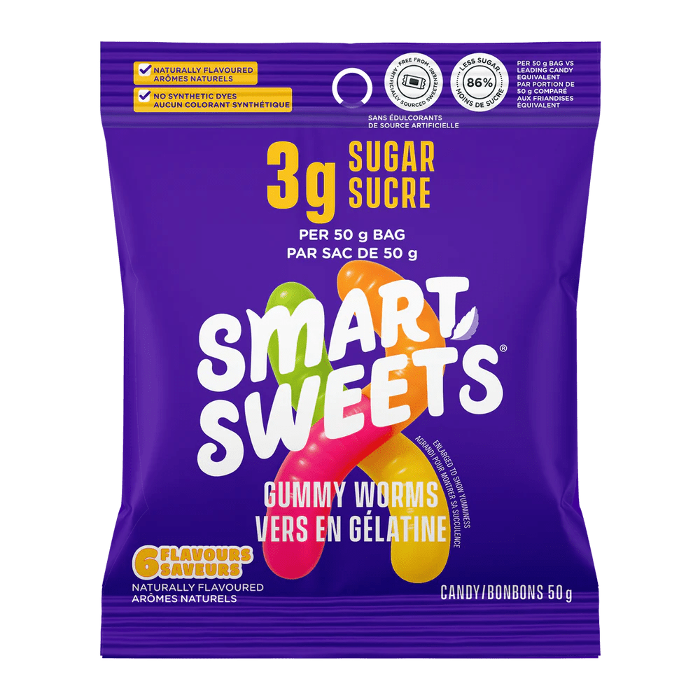 Smart Sweets Gummy Worms | Anthem Supplements Canada