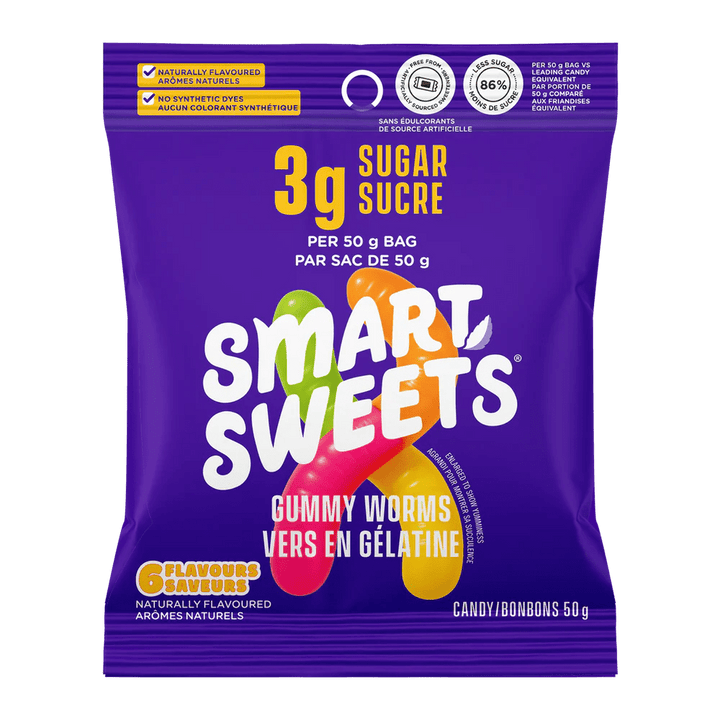 Smart Sweets Gummy Worms | Anthem Supplements Canada