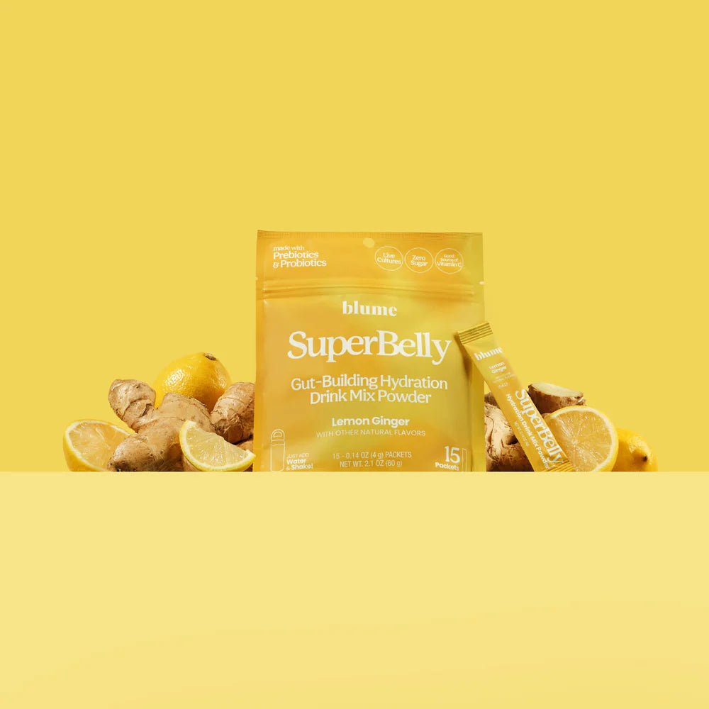 SuperBelly Gut - Building Hydration 60g Lemon Ginger | Anthem Supplements Canada