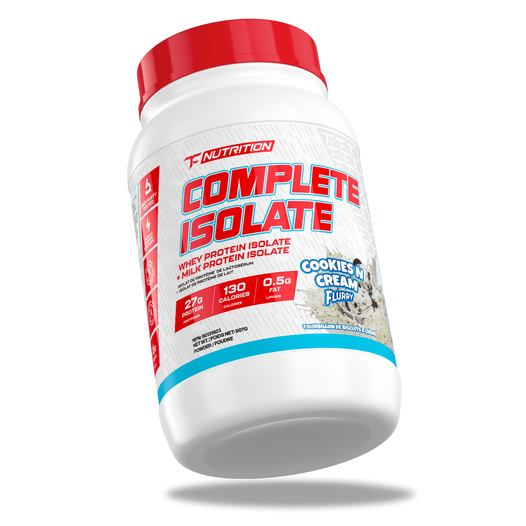 TC Nutrition Complete Isolate - 2lbs Cookies & Cream Flurry | Anthem Supplements Canada