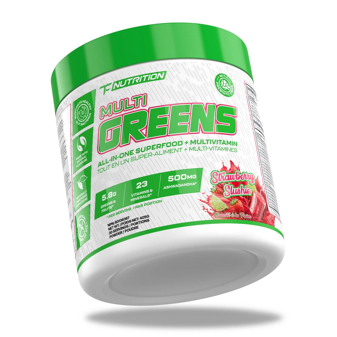 TC Nutrition Multi Greens Strawberry Slushie | Anthem Supplements Canada