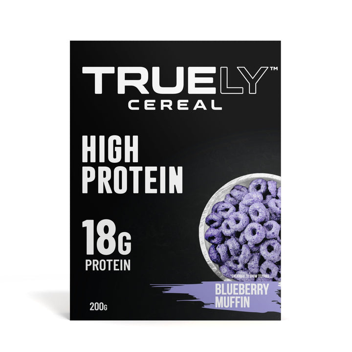 Truely Protein Cereal - 198g Bllueberry Muffin | Anthem Supplements Canada