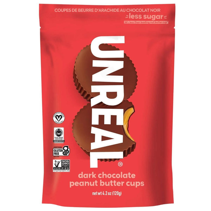 Unreal Peanut Butter Cups Dark Chocolate | Anthem Supplements Canada