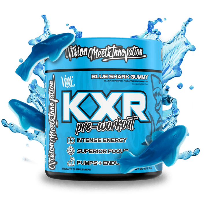 VMI Sports KXR Pre Workout Blue Shark Gummy | Anthem Supplements Canada