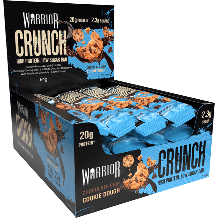 Warrior Crunch Bar Chocolate Chip Cookie Dough | Anthem Supplements Canada