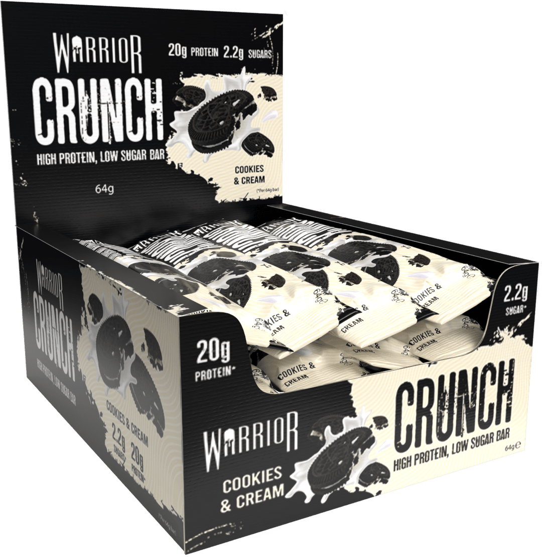 Warrior Crunch Bar Cookies & Cream | Anthem Supplements Canada